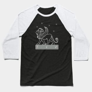 Leo: Zodiac Sign Baseball T-Shirt